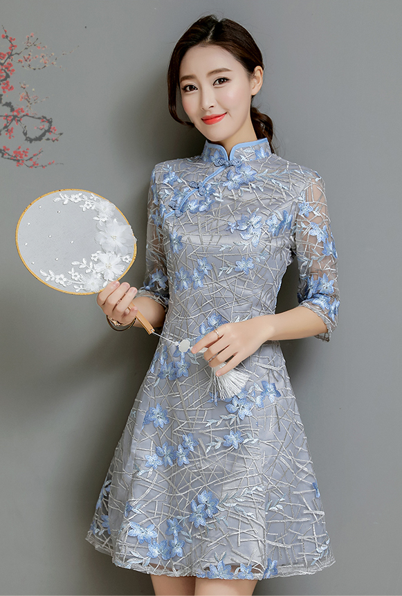 FF-147 Classic Cheongsam As picture